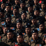Indian soldiers march during the Republic Day parade in New Delhi, India, January 26, 2025. REUTERS/Adnan Abidi