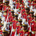 Indonesian soldiers march during the Republic Day parade in New Delhi, India, January 26, 2025. REUTERS/Adnan Abidi