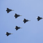 Indian Air Force fighter jets fly past during the Republic Day parade in New Delhi, India, January 26, 2025. REUTERS/Adnan Abidi