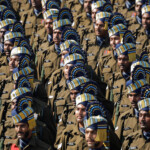 Indian soldiers march during the Republic Day parade in New Delhi, India, January 26, 2025. REUTERS/Adnan Abidi