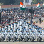 India's Border Security Force's (BSF) daredevil team performs during the Republic Day parade in New Delhi, India, January 26, 2025. REUTERS/Adnan Abidi