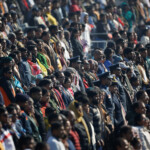 People stand for the national anthem during India's Republic Day celebrations in New Delhi, India, January 26, 2025. REUTERS/Adnan Abidi