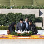 President Prabowo Subianto of Indonesia paid homage to Mahatma Gandhi at Rajghat. (Courtesy: @MEAIndia via X)