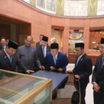 President Prabowo Subianto of Indonesia along with his delegation visited the new parliament building. (Courtesy: @MEAIndia via X)