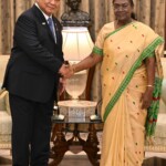 President Droupadi Murmu hosted a banquet in honour of Indonesian President Prabowo Subianto at Rashtrapati Bhavan. (Courtesy: @rashtrapatibhvn via X)