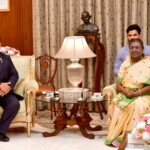 President Droupadi Murmu hosted a banquet in honour of Indonesian President Prabowo Subianto at Rashtrapati Bhavan. (Courtesy: @rashtrapatibhvn via X)