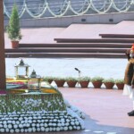 PM Narendra Modi laid wreath at the National War Memorial.
