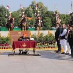 PM Narendra Modi laid wreath at the National War Memorial.