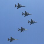 Indian Air Force aircraft fly past during the Republic Day parade