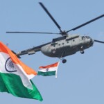 Indian Air Force aircraft fly past during the Republic Day parade