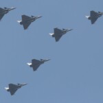 Indian Air Force aircraft fly past during the Republic Day parade