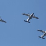Indian Air Force aircraft fly past during the Republic Day parade