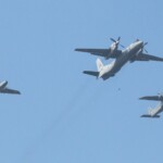 Indian Air Force aircraft fly past during the Republic Day parade