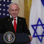 Israeli Prime Minister Benjamin Netanyahu looks on as he holds a joint press conference with U.S. President Donald Trump in the East Room at the White House in Washington, U.S., February 4, 2025. REUTERS/Leah Millis
