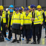 French President Emmanuel Macron and Indian Prime Minister Narendra Modi visit the ITER (International Thermonuclear Experimental Reactor) in Saint-Paul-les-Durance, southern France, Wednesday, Feb. 12, 2025. Laurent Cipriani/Pool via REUTERS