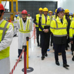 French President Emmanuel Macron and Indian Prime Minister Narendra Modi visit the ITER (International Thermonuclear Experimental Reactor) in Saint-Paul-les-Durance, southern France, Wednesday, Feb. 12, 2025. Laurent Cipriani/Pool via REUTERS