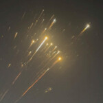 A view shows debris streaking through the sky, after SpaceX's Starship spacecraft tumbled and exploded in space, in Hog Cay, Bahamas, March 6, 2025, in this screen grab obtained from social media video. X @GeneDoctorB/via REUTERS