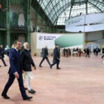 Prime Minister Narendra Modi and French President Emmanuel Macron at the Artificial Intelligence Action Summit