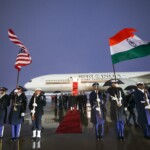 PM Narendra Modi arrives on an official working visit to Washington D.C., USA.