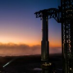 Super Heavy on the launch pad at Starbase ahead of Starship's eighth flight test (February 25)