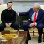 U.S. President Donald Trump meets with Ukrainian President Volodymyr Zelenskyy at the White House in Washington, D.C., U.S., February 28, 2025. REUTERS/Brian Snyder