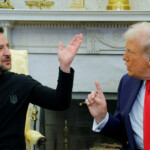 U.S. President Donald Trump meets with Ukrainian President Volodymyr Zelenskyy at the White House in Washington, D.C., U.S., February 28, 2025. REUTERS/Brian Snyder TPX IMAGES OF THE DAY