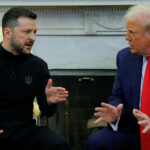 U.S. President Donald Trump meets with Ukrainian President Volodymyr Zelenskyy at the White House in Washington, D.C., U.S., February 28, 2025. REUTERS/Brian Snyder