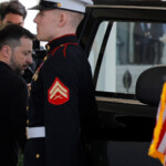 Ukrainian President Volodymyr Zelenskyy departs after a press conference with U.S. President Donald Trump was cancelled following their fiery Oval Office meeting at the White House in Washington, D.C., U.S., February 28, 2025. REUTERS/Brian Snyder