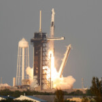 SpaceX's Falcon 9 rocket lifts off, carrying NASA's Crew-10 astronauts to the International Space Station at the Kennedy Space Center in Cape Canaveral, Florida, U.S., March 14, 2025. REUTERS/Joe Skipper