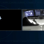 A handout screengrab shows a SpaceX Crew Dragon capsule (L), and astronauts inside a SpaceX Crew Dragon capsule, carrying Butch Wilmore and Suni Williams, two veteran NASA astronauts who have been stuck on the International Space Station for nine months, and Roscosmos cosmonaut Aleksandr Gorbunov and NASA astronaut Nick Hague, as it manoeuvres in space after undocking from the ISS to begin a journey to return to Earth (R), March 18, 2025 in this still image taken from video. NASA/Handout via REUTERS