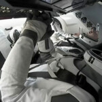 Astronauts Butch Wilmore and Suni Williams return to earth from the International Space Station in a Crew Dragon capsule before their planned splash down off the coast of Florida, U.S. March 18, 2025 in a still image from video. NASA TV/Handout via REUTERS