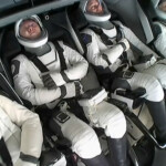 Butch Wilmore and Suni Williams and two other astronauts descend in the Crew Dragon spacecraft to their splashdown, following their return to earth from the International Space Station off the coast of Florida, U.S. March 18, 2025 in a still image from video. NASA TV/Handout via REUTERS
