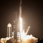 SpaceX's Falcon 9 rocket is launched, carrying four commercial astronauts into a 90-degree inclination polar orbit on the Fram2 mission at the Kennedy Space Center in Cape Canaveral, Florida, U.S., March 31, 2025. REUTERS/Joe Skipper
