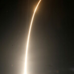 SpaceX's Falcon 9 rocket is launched, carrying four commercial astronauts into a 90-degree inclination polar orbit on the Fram2 mission at the Kennedy Space Center in Cape Canaveral, Florida, U.S., March 31, 2025. REUTERS/Joe Skipper