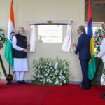 PM Narendra Modi & PM Dr Navin Ramgoolam jointly inaugurated the India-assisted Civil Service College in Reduit, Mauritius