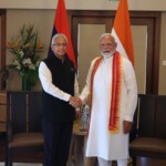PM Narendra Modi met with former PM Pravind Jugnauth in Mauritius