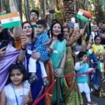 PM Modi receives a warm welcome from the Indian community in Mauritius