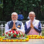 PM Modi paid homage to Sir Seewoosagur Ramgoolam and Sir Anerood Jugnauth