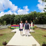 PM Modi paid homage to Sir Seewoosagur Ramgoolam and Sir Anerood Jugnauth