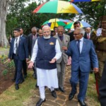 PM Modi also visited the Ayurvedic Garden at the State House, a symbol of India-Mauritius collaboration in traditional medicine