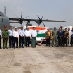 India hands over the relief material to Myanmar (Source: MEA)