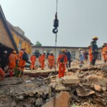 India's NDRF provides support in search for survivors and medical/HADR support in Mandalay (Source: @IndiainMyanmar via X)