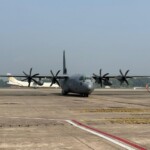 First tranche of humanitarian aid from India reached the Yangon Airport in Myanmar. (Source: MEA)