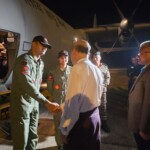 A C130 flight with 80 member NDRF search and rescue team has landed in Nay Pyi Taw.They were received by Amb Abhay Thakur & Amb Maung Maung Lynn of MoFA Myanmar. (Source: MEA)