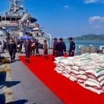 INS Karmuk and LCU 52 are headed for Yangon with 30 tonnes of disaster relief and medical supplies.