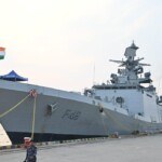 50 tonnes HADR relief material carried by INS Satpura & INS Savitri handed over by Amb Abhay Thakur at Yangon.