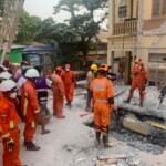 NDRF team worked at Hla Thein Monastery & Gangaghat Mandir.