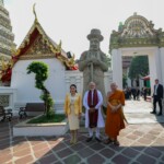 PM Narendra Modi along with Thailand PM Paetongtarn Shinawatra visited the Wat Phra Chetuphon Wimonmangkalaram Ratchaworamahawihan- the Wat Pho historic shrine of Reclining Buddha