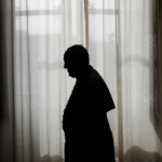FILE PHOTO: Pope Francis is silhouetted against a window light at the end of a meeting with Equatorial Guinea's President Teodoro Obiang Nguema Mbasogo at the Vatican October 25, 2013. REUTERS/Max Rossi/File Photo