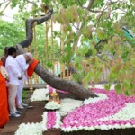 PM Narendra Modi along with Sri Lankan President Anura Kumara Dissanayake visited the sacred Jaya Sri Maha Bodhi temple in Anuradhapura.